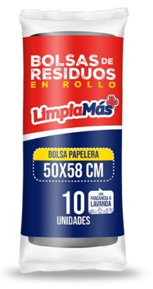 BOLSAS DE RESIDUOS 50x58cm 10 unid.