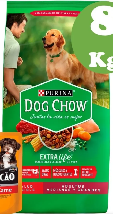 ALIMENTO PERROS DOG CHOW ADULTOS 1 KG. RAZAS MEDIANAS Y GRANDES